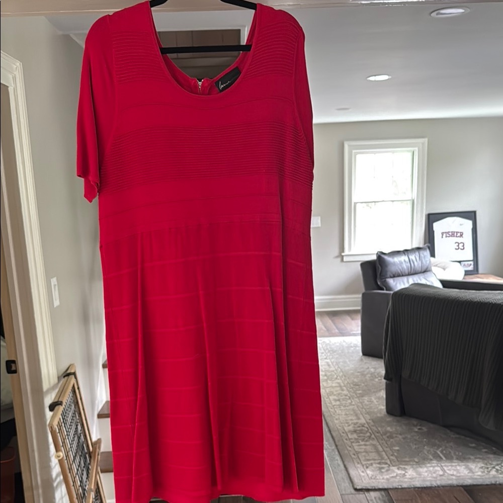 Lane Bryant Bold Red Knit Top